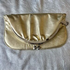 HOBO Elegant Gold Clutch Bag